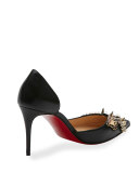 Farfa Spikes Half-d'Orsay 85mm Red Sole Pump