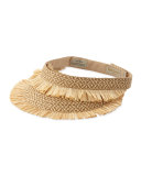 Tiki Woven Visor, Peanut