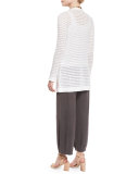 Boucle Shaped Cardigan, White 
