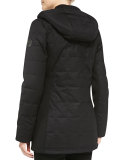 Sable Quilted Zip Hoodie