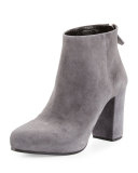Suede 85mm Ankle Boot, Fog (Nebbia)
