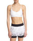 Element Sports Bra with Removable Cups, White
