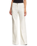 Wanderlust Wide-Leg Stretch Pants, White