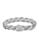 Classic Chain Twisted Diamond Bracelet, Size M