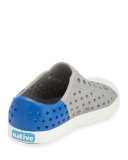 Jefferson Waterproof Colorblock Low-Top Shoe, Gray/Blue, Toddler