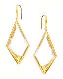 14k Elite Jetset Crystal Dangle Earrings