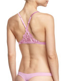Windflower Soft Triangle Bra, Pink