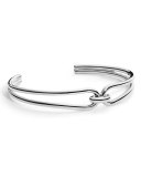 Lug Cuff Bracelet in Sterling Silver