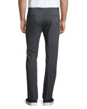 Stretch-Flannel Pants, Charcoal