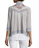 Sabine Embroidered Wrap Jacket 