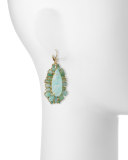 seastone sparkle statement earrings