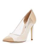 Glass Mesh 70mm Pump, Beige