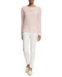 Mathias Slim-Leg Ankle Jeans, White