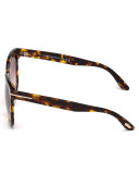 Amarra Square Acetate Sunglasses, Tortoise/Brown