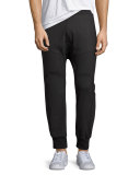 Biker Jogger Pants, Charcoal