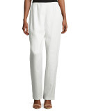 Linen Straight-Leg Pants