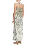 Embellished Crepe Tie-Front Maxi Coverup, Handiras Hold