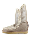 Eskimo Metallic Hidden-Wedge Boot, Stone