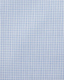Textured Grid Dress Shirt, Blue