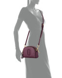 Shutter Small Leather Camera Bag, Iris