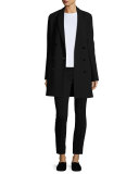 Janna Double-Breasted Wool Jacket, Black