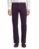Striped Quarter-Zip Sweater, Charcoal