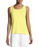 Scoop-Neck Cotton Interlock Tunic/Tank