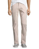 Luxe Performance: Straight-Leg Sateen Jeans, Desert Rose