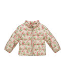 Milouette Floral Puffer Jacket, Pink/Multicolor, Size 12M-3