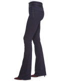 Flare-Leg Dark Stretch Jeans