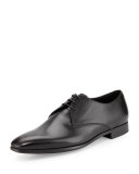 Leather Lace-Up Dress Shoes, Black