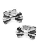 Sterling Silver Bow Tie Cuff Links