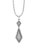 Sterling Silver Caviar Spark Pendant Necklace