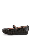 True Woven Mary Jane Sneaker, Black