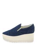 Tanya Denim Platform Skate Sneaker, Blue