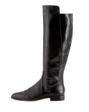 Buena Tall Leather Boot, Black