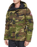 Macmillan Hooded Parka Coat, Camo Green