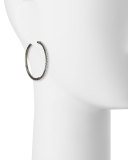 Rhodium Hoop Earrings