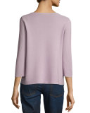 3/4-Sleeve Organic Cotton Links Top 