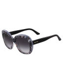 Paisley Oversized Square Sunglasses