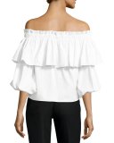 Barbie Off-the-Shoulder Ruffle Top