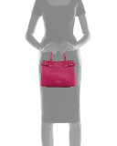 Banner Small House Check Derby Tote Bag, Brilliant Fuchsia