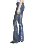 867 Coated Boot-Cut Jeans, Mercury Indigo