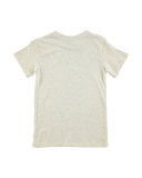 Raul Heathered Graphic Tee, Beige, Size 4-12