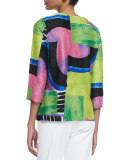 New Abstract Crinkle Jacket
