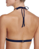 Marina Crocheted High-Neck Swim Top