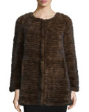 Layered Mink Fur Coat