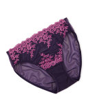 Embrace Lace High-Cut Briefs, Purple/Mulberry