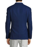 G-Line Birdseye Wool Two-Button Sport Coat, Blue