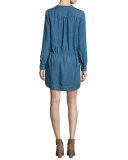 Quianna Drawstring-Waist Shirtdress, Angeles